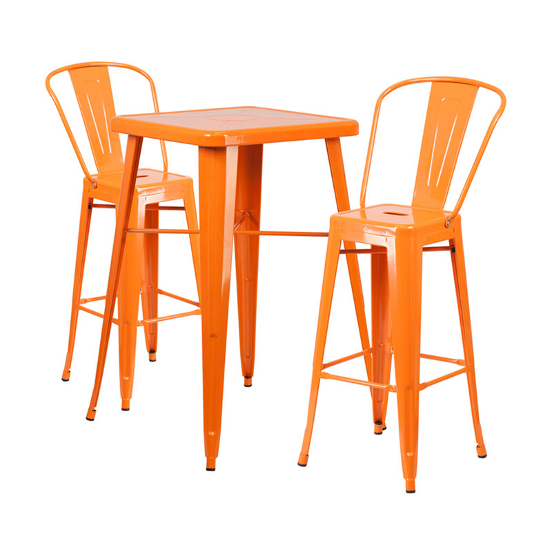 Ebern Designs Pencader Square Indoor And Outdoor 3 Piece Bar Height 
